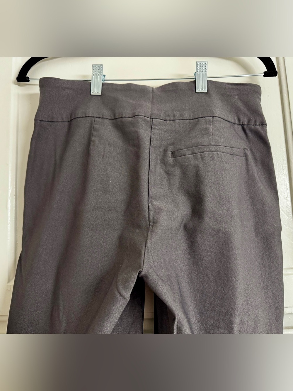 Tribal "Flatten It" Pull-On Slim Stretch Ankle Pants Charcoal Gray - Size 8 - Picture 5 of 12